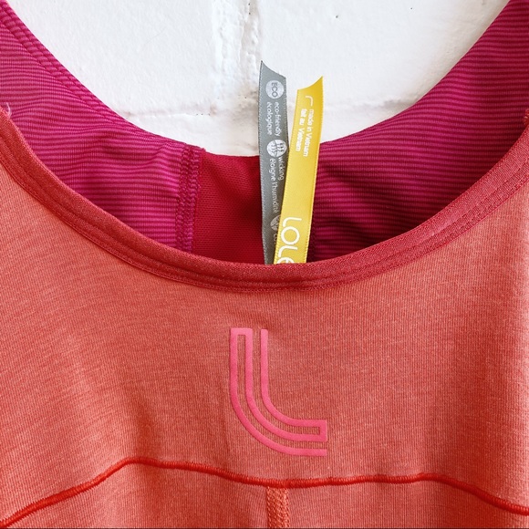 LOLE integrated bra coral camisole sports top - Picture 2 of 3